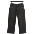 Charcoal Denim Crops - Pourenor Pants