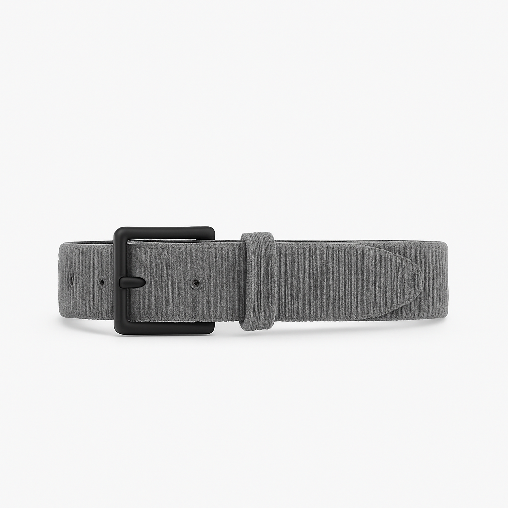 Corduroy Buckle Belt - Pourenor Belts