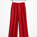 Crimson Silk Slacks - Pourenor Pants