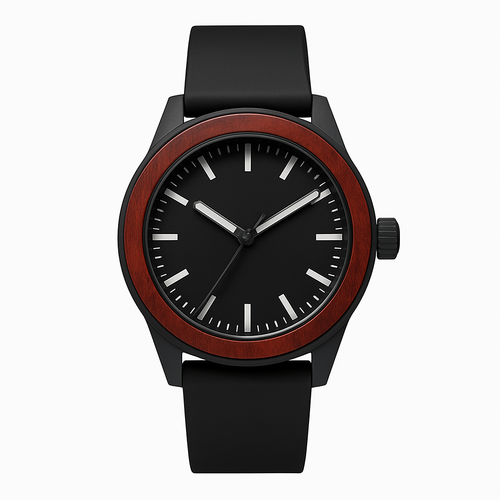 Crimson Wood Chrono - Pourenor Watches