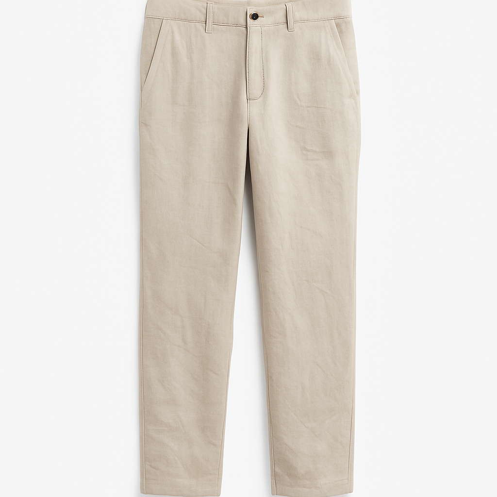 Stone Linen Chinos - Pourenor Pants